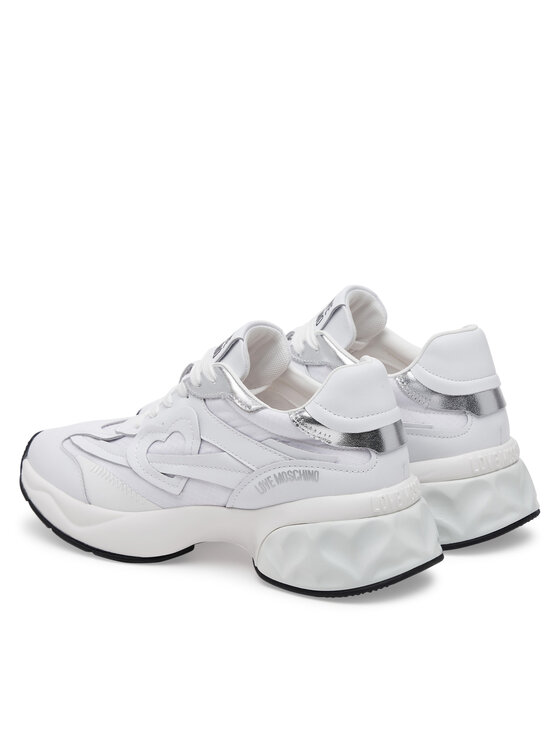LOVE MOSCHINO LOVE MOSCHINO Sneakersy JA15326G1MIQE10A Biały