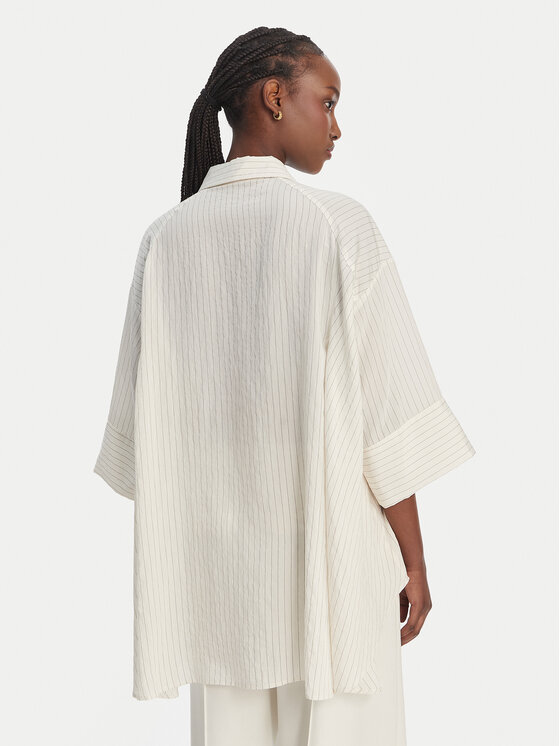 Eleh Eleh Srajca SS260297 Bela Relaxed Fit