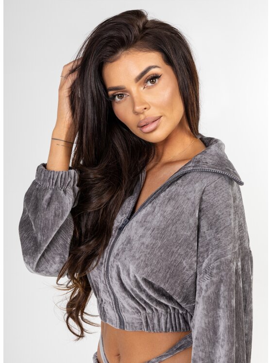 Love Saints Love Saints Komplet bluzka i spodnie L26LF-KA-K10 Szary Oversize