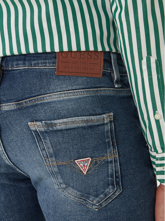 Guess Guess Džinsi M2YAN1 D4Q42 Zils Skinny Fit