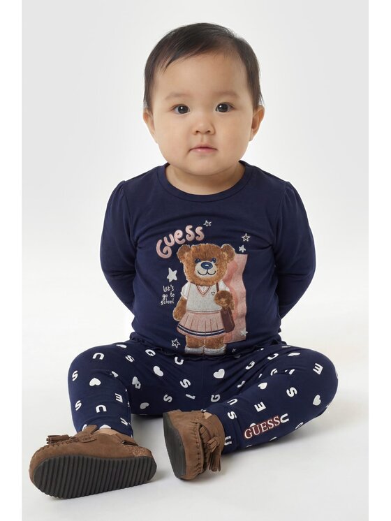 Guess Kids Guess Kids Tričko 183729 Modrá Classic Fit