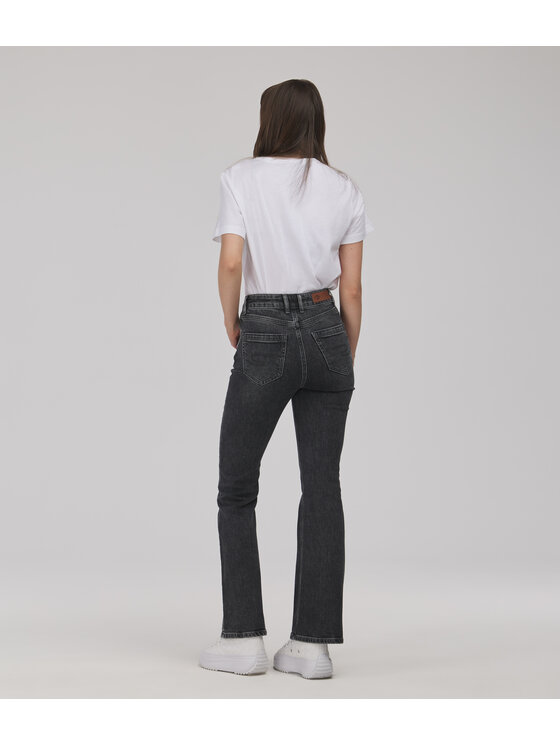Lee Cooper Lee Cooper Jeansy BECCA Szary Flared Leg