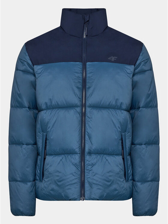 4F 4F Kurtka zimowa 4FWAW23TDJAM348 Granatowy Regular Fit