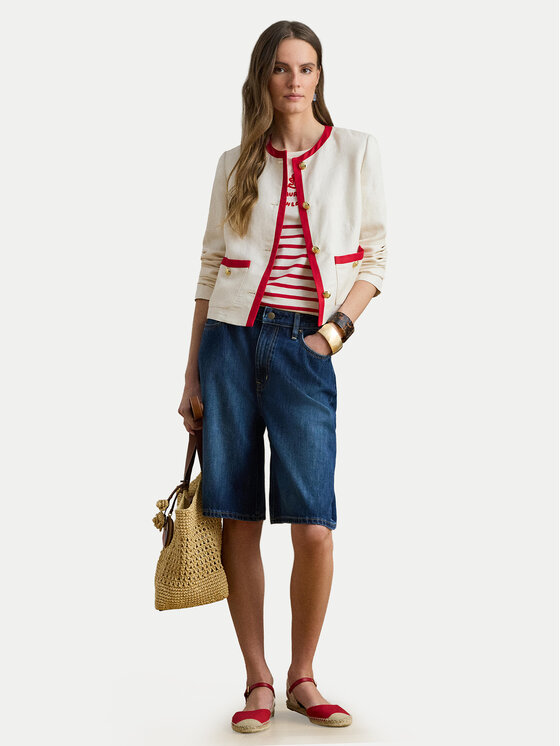LAUREN RALPH LAUREN LAUREN RALPH LAUREN Póló 200B21056002 Ekru Relaxed Fit