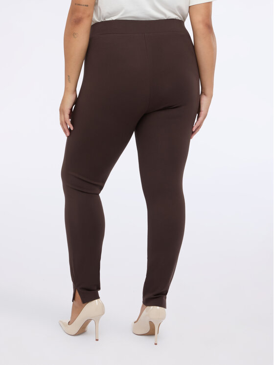Fiorella Rubino Fiorella Rubino Pantaloni di tessuto P713L002239N022 Marrone Skin Fit