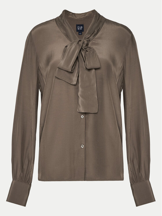 Gap Gap Majica 618636-00 Smeđa Regular Fit