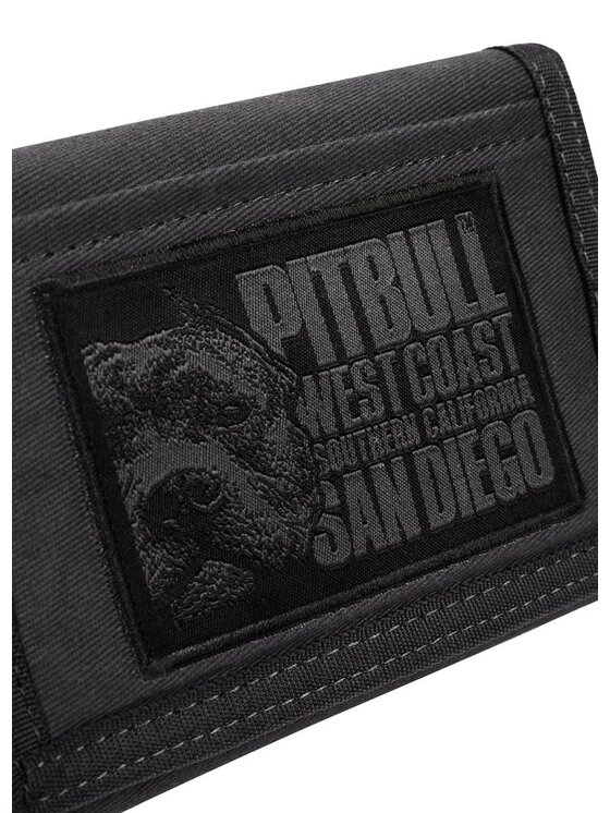 PITBULL PITBULL Portfel męski Portfel parciany Blood Dog uniwersalny Szary