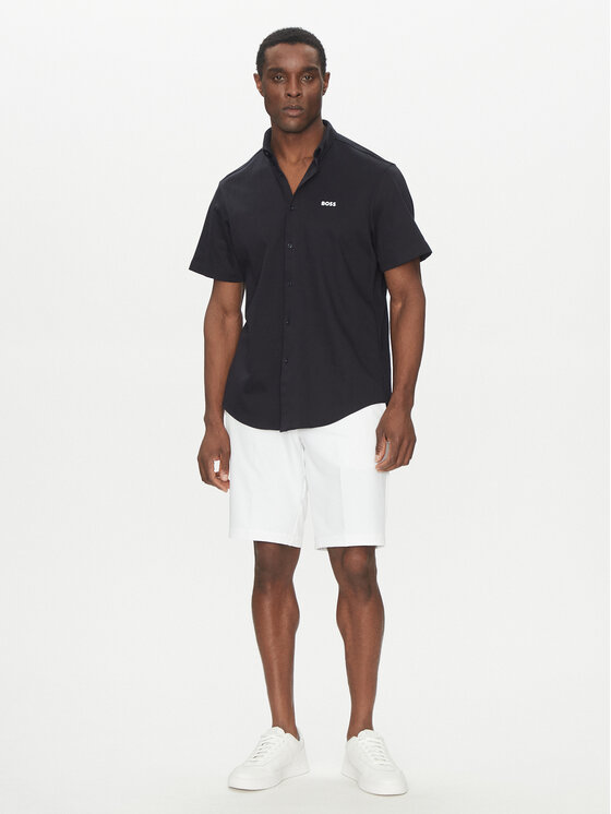 BOSS BOSS Шорти з тканини S_Commuter_10.5 inch 50540337 Білий Slim Fit