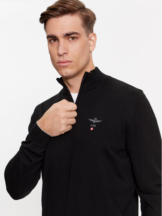 Aeronautica Militare Aeronautica Militare Maglione 232MA1389L415 Nero Regular Fit