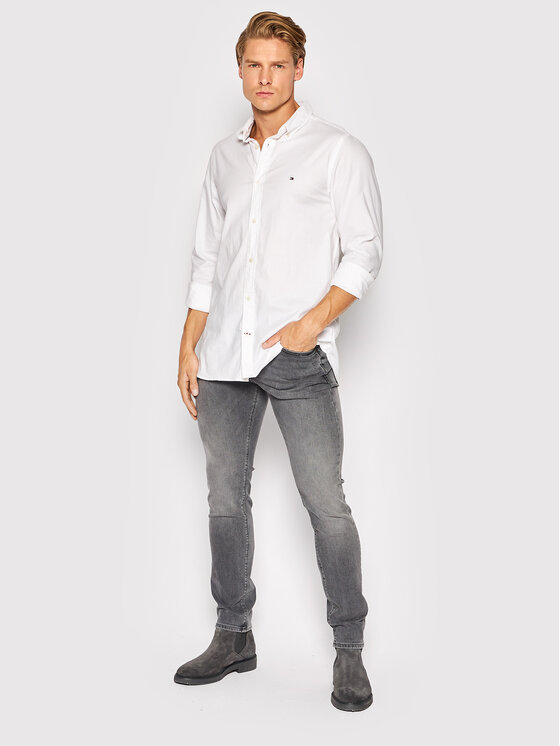 Tommy Hilfiger Jeans Bleecker MW0MW26539 Grau Slim Fit | Modivo.de