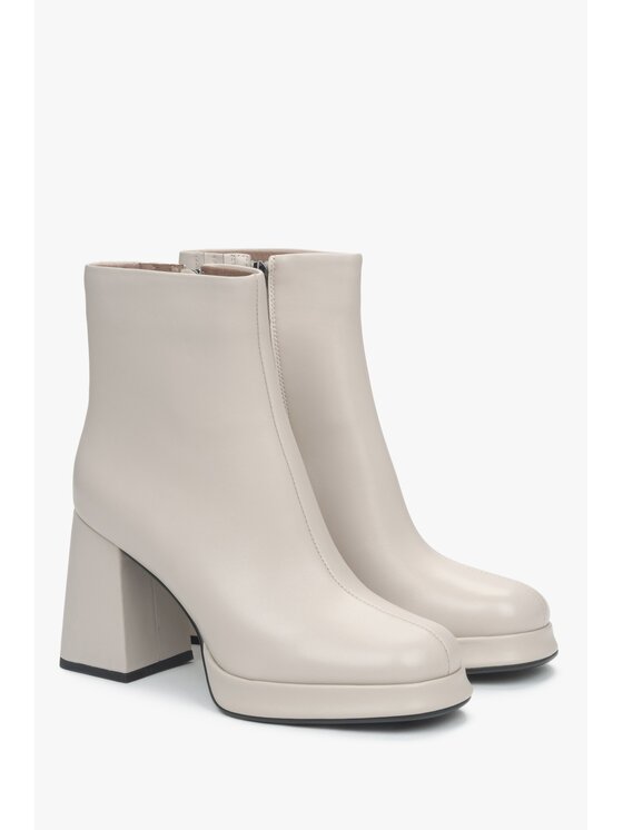 Estro Estro Μποτάκια ER00115880 Μπεζ