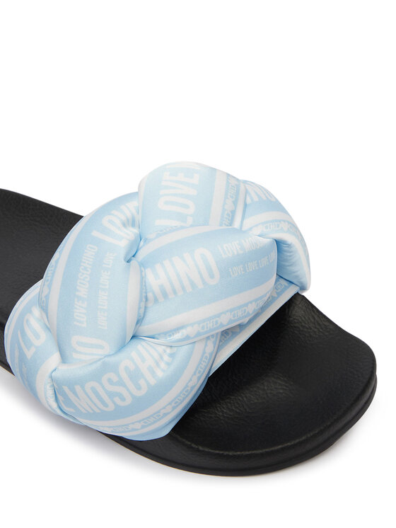 LOVE MOSCHINO LOVE MOSCHINO Klapki JA28312G0OIW370A Niebieski jasny