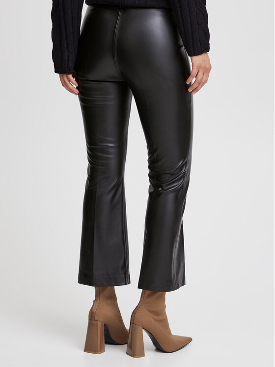 b.young b.young Pantaloni in similpelle 20812418 Nero Regular Fit