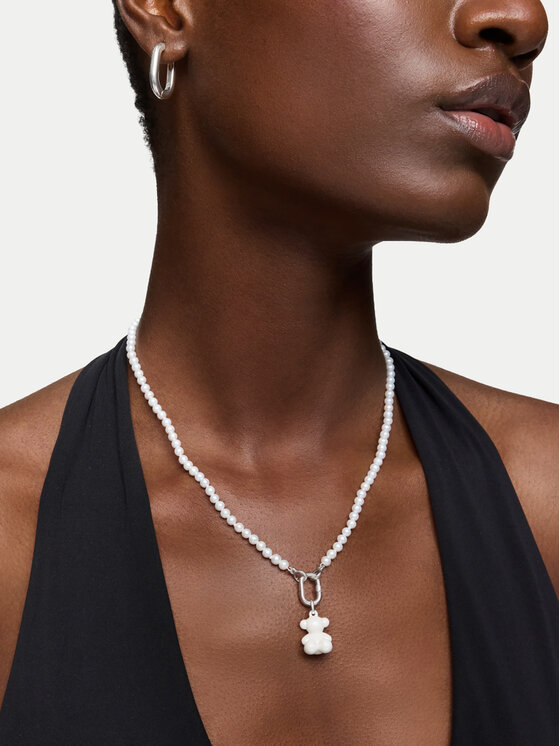 TOUS TOUS Κολιέ Bold Bear 1004446200 Λευκό