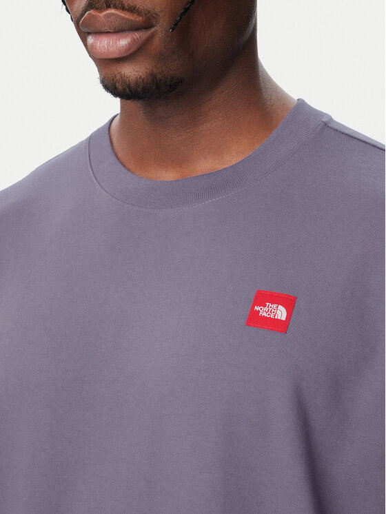 The North Face The North Face Marškinėliai Red Box NF0A8EG5NNK1 Šviesiai violetinė Relaxed Fit