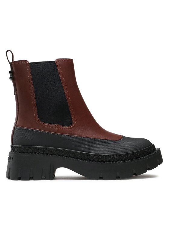 Coach Coach Škornji Jayla Leather Bootie CM770 Rjava