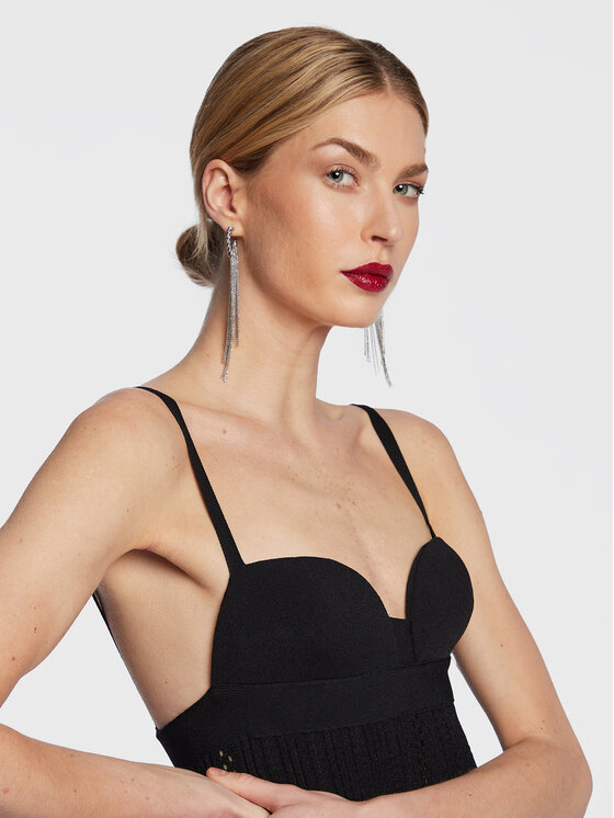 N°21 N°21 Rochie cocktail 23E N2M0 AH01 7568 Negru Slim Fit