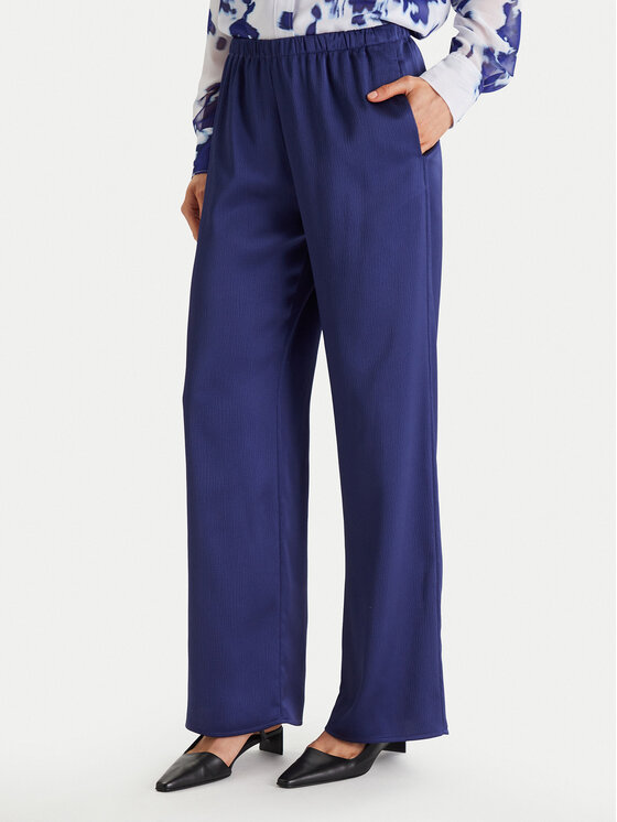 Calvin Klein Calvin Klein Pantaloni din material LV044F611G Bleumarin Regular Fit