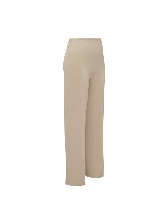 La Mania La Mania Pantalone da abito ROMANTIC Beige Casual Fit
