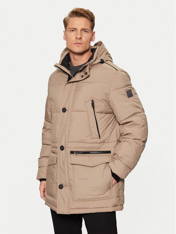Bugatti Giubbotto invernale 670613 61044 Beige Regular Fit, taglia : 48
