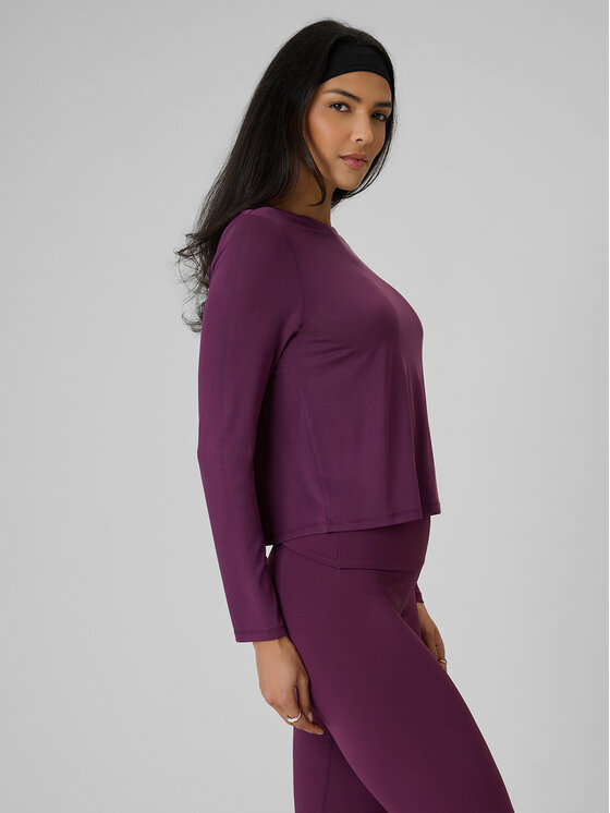 4F 4F Longsleeve AFTERLIGHT Fioletowy Regular Fit