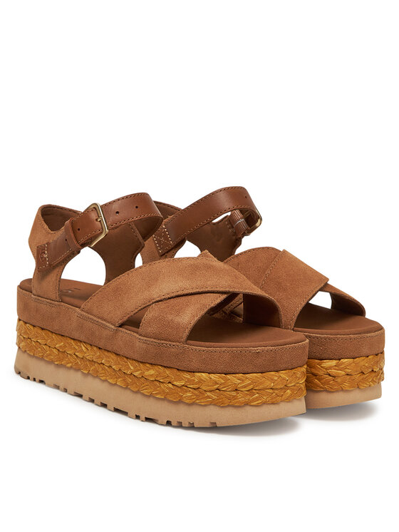 Ugg Ugg Espadryle W Aubrey Ankle Strap 1167471 Brązowy