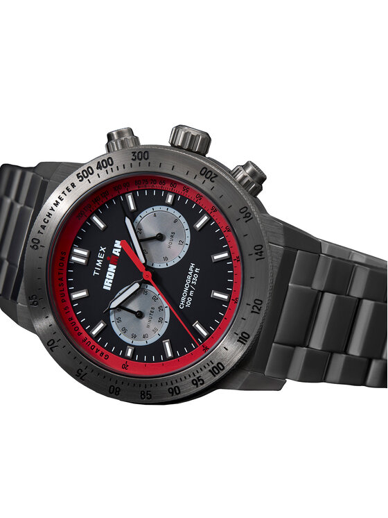 Timex Timex Часовник Ironman® Challenger Chronograph TW2Y02000 Черен