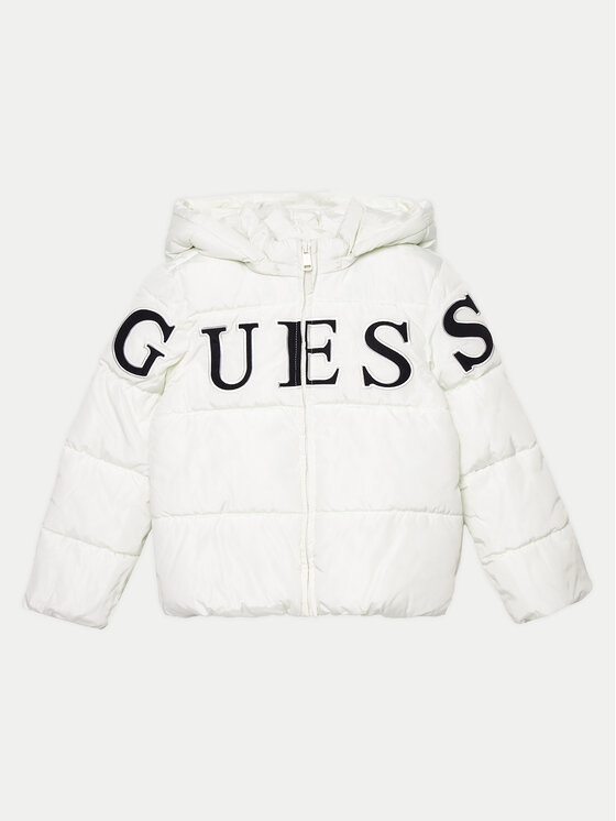 White guess jacket best sale