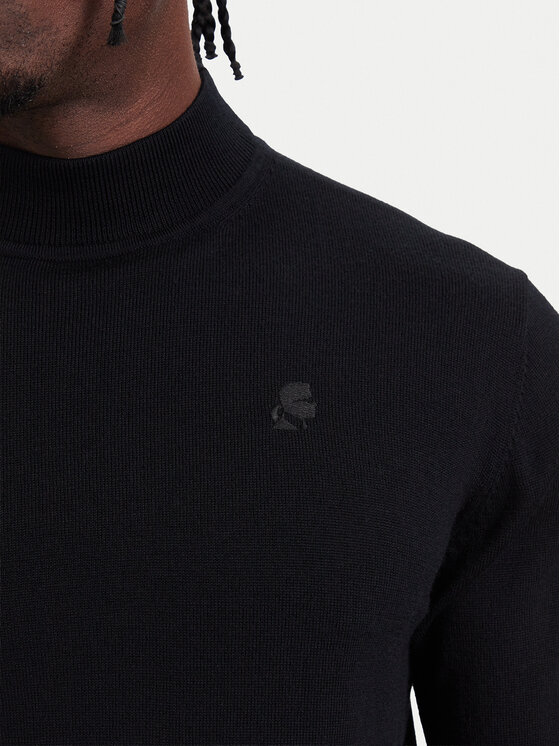 KARL LAGERFELD KARL LAGERFELD Golf 655002 564399 Czarny Regular Fit