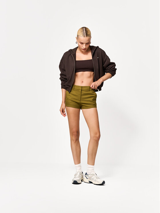 La Mania La Mania Mikina CEDRIC Tmavě hnědá Basic Fit