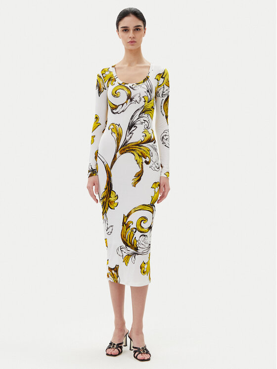 Versace Jeans Couture Versace Jeans Couture Každodenní šaty 78HAO920 JS471 Bílá Regular Fit