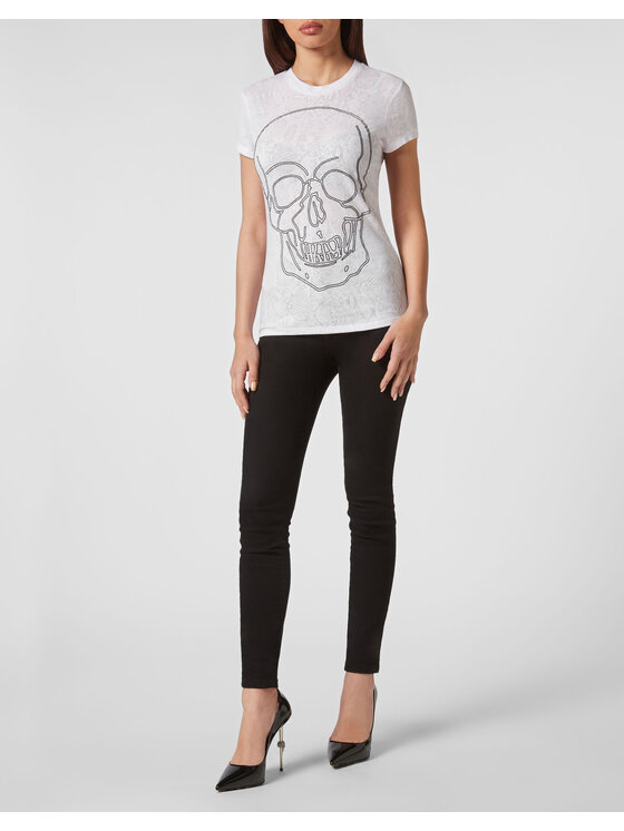 PHILIPP PLEIN PHILIPP PLEIN T-Shirt 2181 Biały Regular Fit