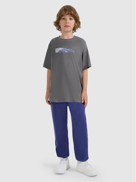 4F 4F T-Shirt APRES SKI Szary Oversize