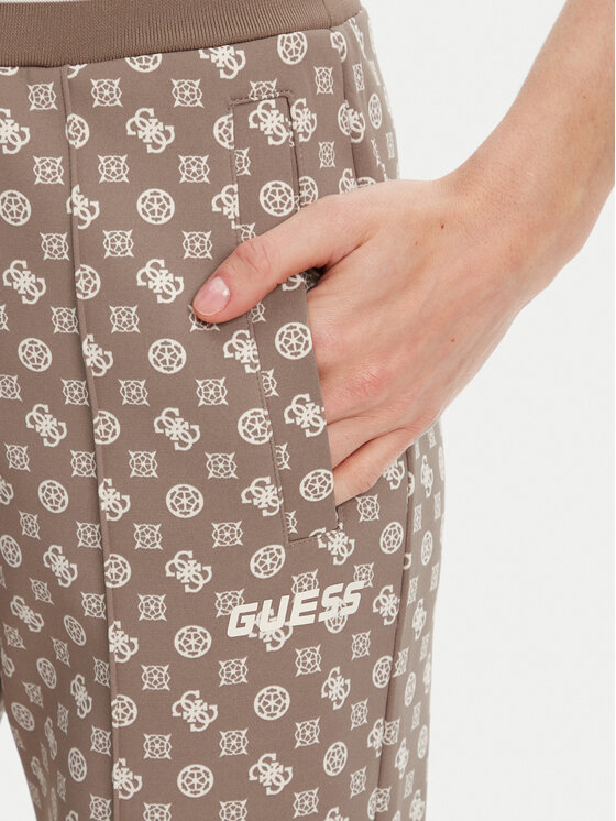 Guess Guess Teplákové nohavice V5YB20 KB212 Hnedá Regular Fit