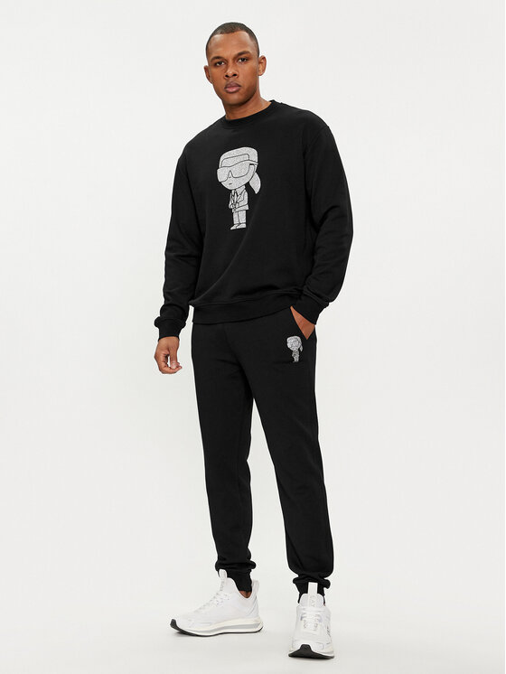 KARL LAGERFELD KARL LAGERFELD Pulóver 705430 542941 Fekete Regular Fit