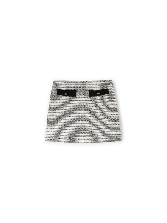 Motivi Motivi Spódnica mini 1216Q001062N0S1 Szary Regular Fit