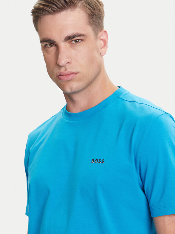 BOSS BOSS Tričko 50506373 Tyrkysová Regular Fit