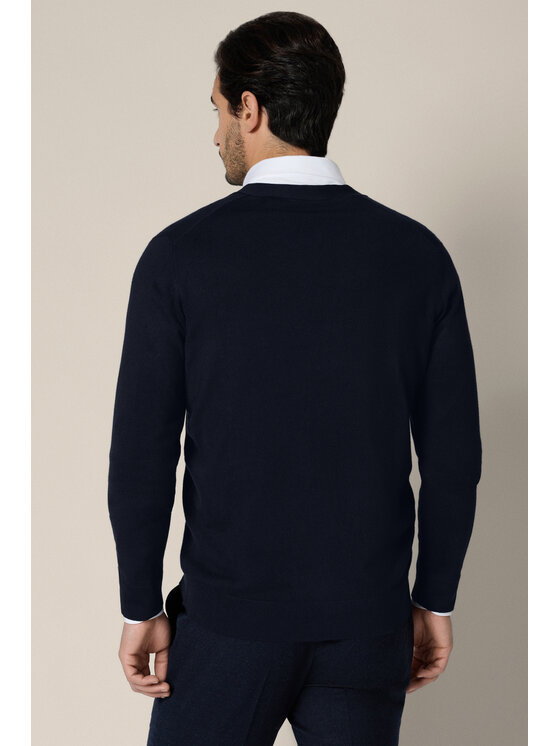 Lancerto Lancerto Kardigan Elva SW073225000046 Granatowy Regular Fit