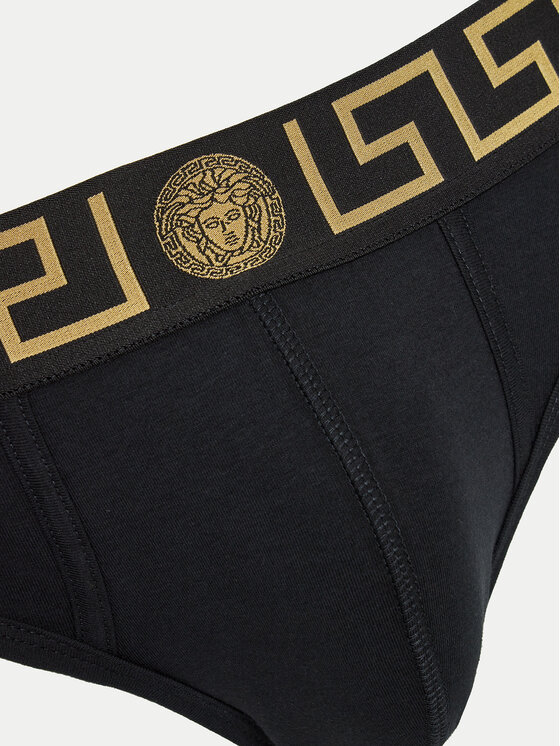 Versace Versace 2er-Set Slips AU10180 1A10011 Schwarz