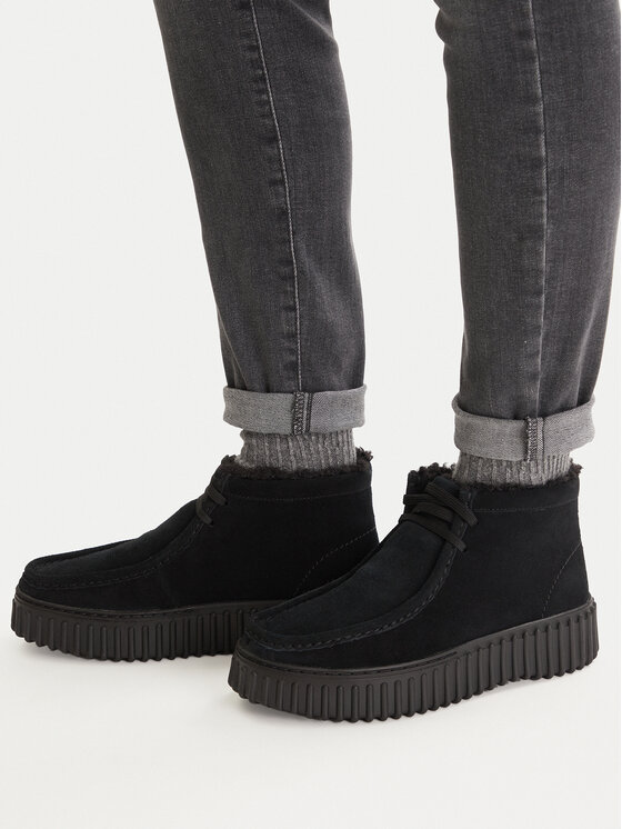 Clarks Clarks Черевики Torhill Moss 26182916 Чорний