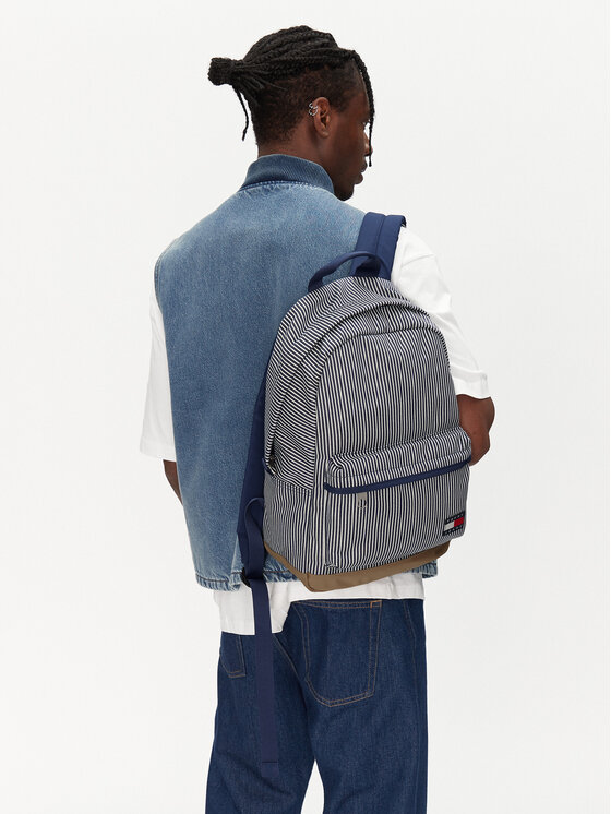 Tommy Jeans Tommy Jeans Ruksak Tjm Ess Daily Stripe Backpack AM0AM13357 Plava