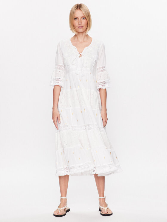 Iconique Iconique Paplūdimio suknelė IC23 026 Balta Regular Fit