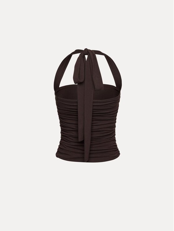 La Mania La Mania Top VINOLA Hnedá Basic Fit