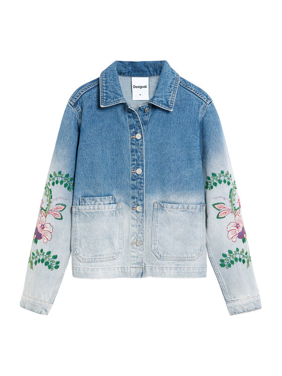 Desigual Desigual Jeans jakna Dakota 26SWED16 Svetlo modra Regular Fit