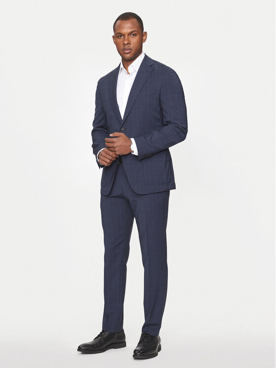 BOSS Boss Öltöny P-Huge-2Pcs-241 50509480 Sötétkék Slim Fit