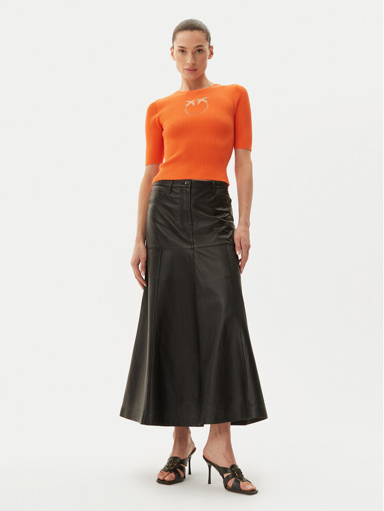 PINKO PINKO Džemper Tritone 102017 A1KW Narančasta Slim Fit