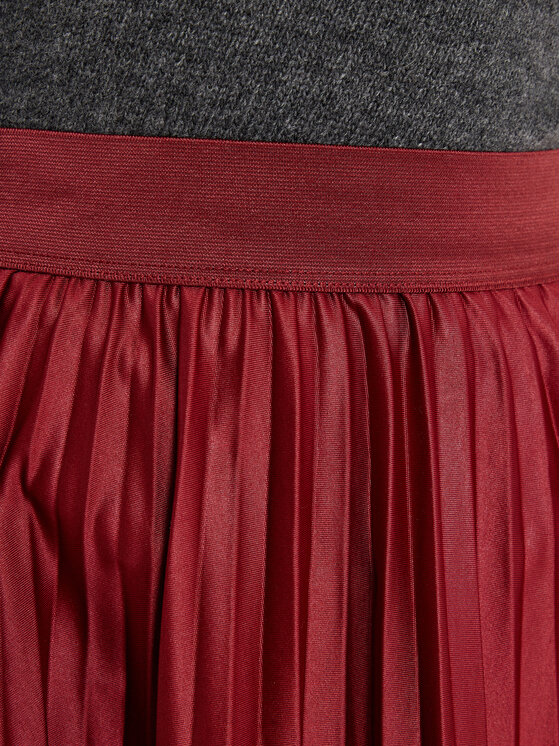 Vila Vila Plisuotas sijonas Nitban 14106310 Raudona Regular Fit