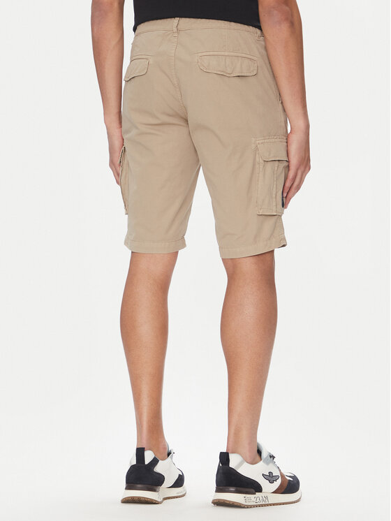 Aeronautica Militare Aeronautica Militare Bavlnené šortky 251BE066CT1122 Béžová Regular Fit
