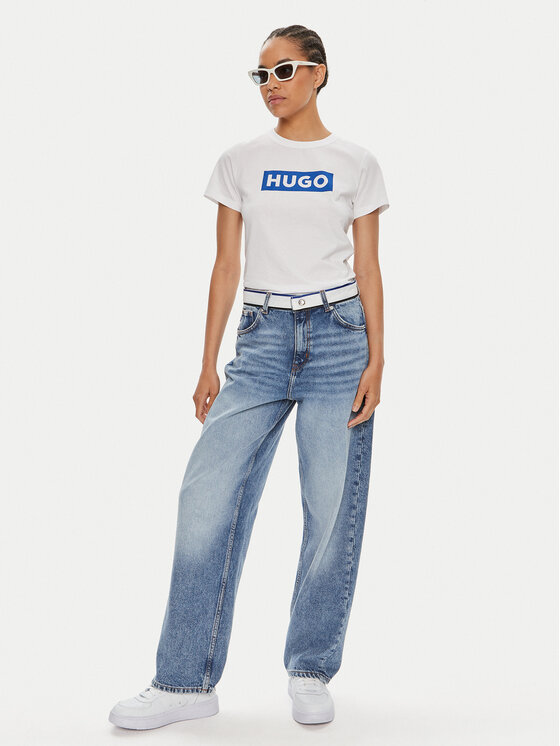HUGO Hugo Tricou Classic 50510772 Alb Regular Fit