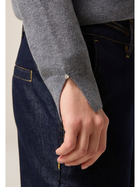 Oltre Oltre Maglione M354J005094N013 Grigio Regular Fit